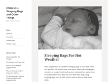 Tablet Screenshot of childrenssleepingbags.net